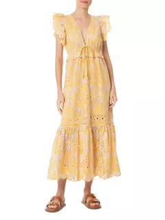 Vestido Laise Coqueiro Delicadeza AMARELO - comprar online