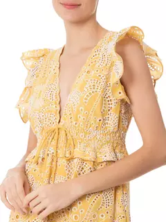 Vestido Laise Coqueiro Delicadeza AMARELO - LUAR