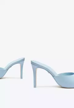 Imagem do Sapato Mule New Basics Couro Azul