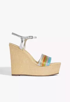 Tamanco bege Schutz Block String - comprar online