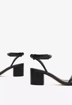 Sandalia Salto Bloco Preto - loja online