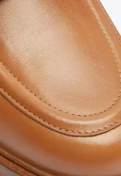 Mocassim Couro Logo Schutz marrom
