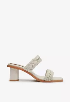 Sandalia Mule Trama Branco - comprar online