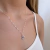 Conjunto de Prata 925 Ponto de Luz Zircônia Gota 8mm Fa Rabelo Shop