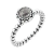 Anel de Prata Zircônia Cristal Fa Rabelo Shop
