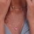 Colar de Prata Gota Rosa Fa Rabelo Shop 