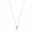 Colar de Prata Ponto de Luz Roxo Fa Rabelo Shop