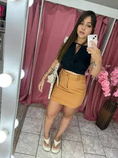 SHORT/SAIA BABI - MARROM - comprar online