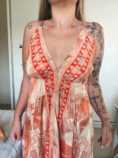 VESTIDO AYLA - LARANJA - Bella's Closet