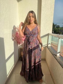 VESTIDO AFRODITE - AZUL ESCURO - loja online