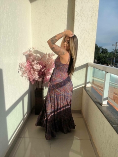 VESTIDO AFRODITE - AZUL ESCURO - comprar online