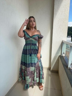 VESTIDO CARINA - AZUL - Bella's Closet