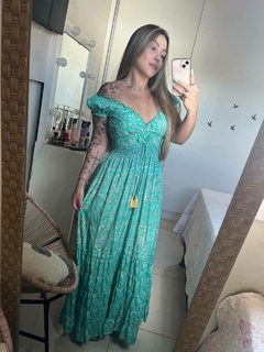 VESTIDO CARINA - VERDE - Bella's Closet