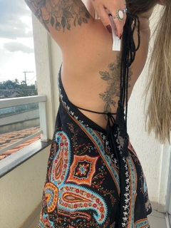 VESTIDO MANDALA CURTO - PRETO - loja online