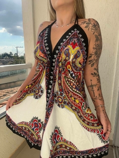 VESTIDO MANDALA CURTO - OFF - Bella's Closet