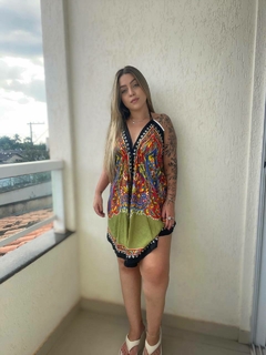 Imagem do VESTIDO MANDALA CURTO - VERDE