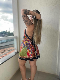 VESTIDO MANDALA CURTO - VERDE