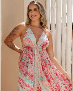 VESTIDO SEREIA - ROSA/AZUL na internet