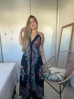 Imagem do VESTIDO MANDALA LONGO - PRETO