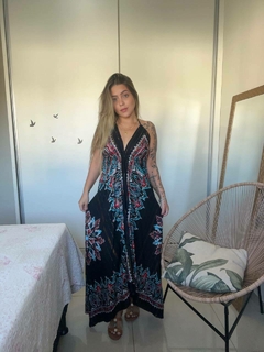 VESTIDO MANDALA LONGO - PRETO - comprar online