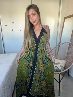 VESTIDO MANDALA LONGO - VERDE - loja online