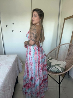 VESTIDO SEREIA - ROSA/AZUL na internet