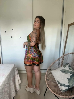 VESTIDO MANDALA CURTO - VERDE OLIVA na internet