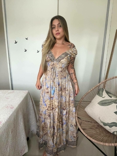 VESTIDO CARINA - AZUL/NUDE - comprar online