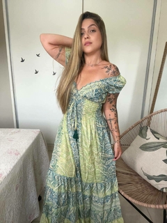 VESTIDO CARINA - VERDE - Bella's Closet