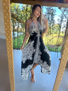 VESTIDO BALI - PRETO/BRANCO - comprar online