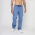 CALÇA CARGO JEANS A BANCA CULTURE AZUL