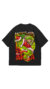 CAMISETA A BANCA GRINCH CARTOON PRETA