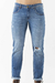 CALCA JEANS SLIM MASC DESTROYED AZUL CLARO