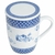 Caneca Porcelana c/ tampa e filtro para chá