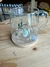 Caneca de vidro detalhes folhas na internet