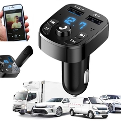 Transmissor FM Bluetooth Carregador USB 3.1 Carro Som - Led Azul