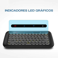 Mini Teclado Sem Fio N20 mouse Retroiluminado Touchpad na internet