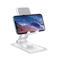 Suporte Celular e Tablet de Mesa Giratório 360º dobrável Universal - BRANCO - comprar online