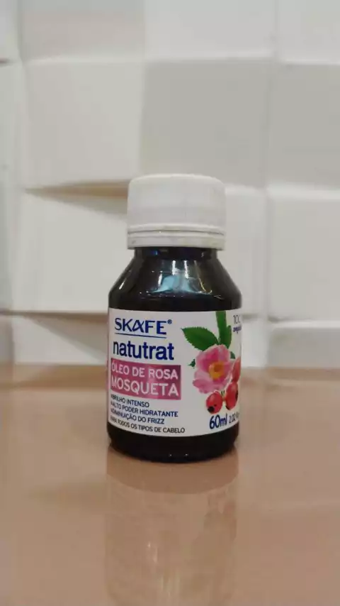 óleo rosa mosqueta cabelo