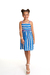 Vestido Pompom Listrado Azul na internet