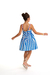 Vestido Pompom Listrado Azul - comprar online