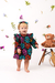 Bata + Calcinha Baby ML Bordado Floral - comprar online