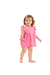 Bata + Calcinha Baby Grid Rosa