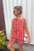 Blusa Amarração Vichy Vermelho