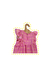 Bata + Calcinha Baby Grid Rosa - Peticolé - Roupa Infantil Estampada e Colorida para Meninas