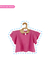 Cropped Babados Rosa