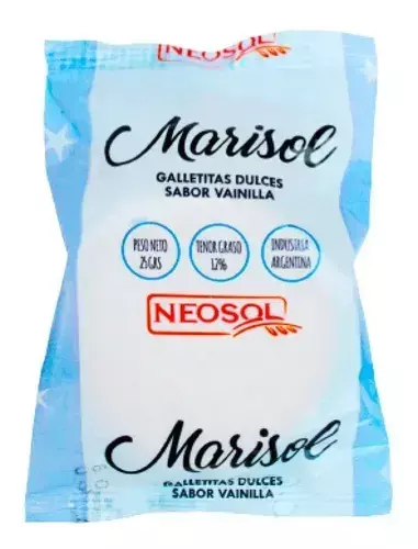 GALLETITAS DULCES NEOSOL MARISOL 156 PAQ.X 25 GRS