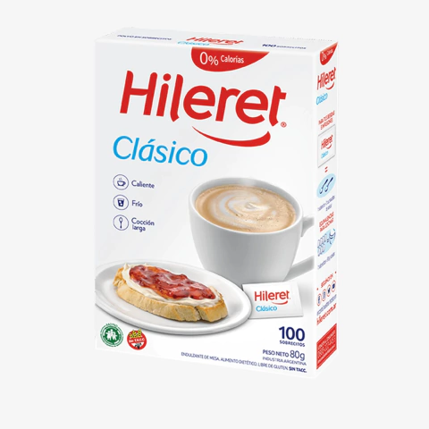 EDULCORANTE HILERET CAJA X 100 UNID. 0,8 GR