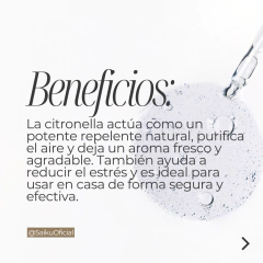 Citronella Pura 15ml – Repelente Natural y Fresco - Saiku