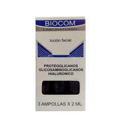 Ampolla Facial Ultra Hidratante Hialuronico 3 ampollas x 2 cc c/u - Biocom en CABA Belgrano - comprar online